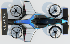 VTOL hydrogen powered flying cars