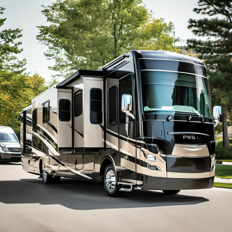 PSB Luxury RV with advanced safetyy features driving around Mississauga 2024