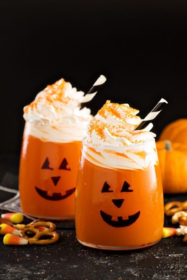 Visually funky Halloween drink pumpkin drink Mississauga 2024