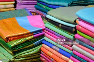 traditional south asian fabrics in vivid shades